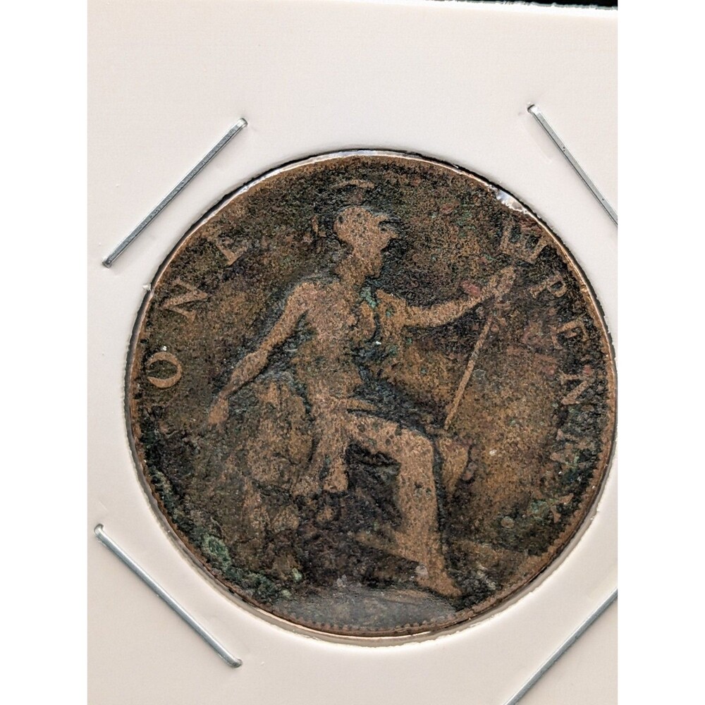 Great Britain One Penny – King George V – Circulated Bronze